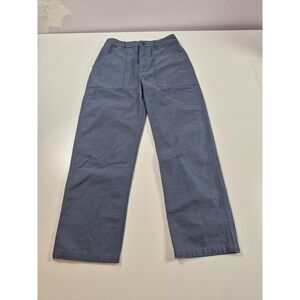Provision & Co P&Co 304 Service Fatigues Pants Men 28x30 Blue Relaxed Fit Cargo